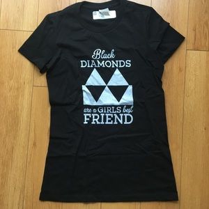 “Black Diamonds Are A Girls Best Friend” Tee Small